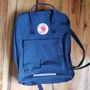 Navy Fjallraven Kanken Backpack